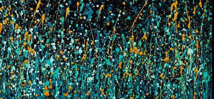 Là où naît la lumière - 60 x 60 cm - Peinture sur miroir